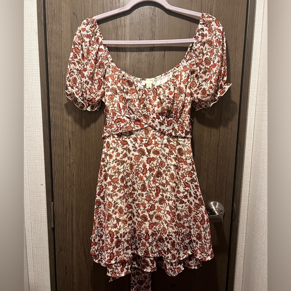 Thirty/Thirty LA Floral Puff Sleeve Mini Dress | Size S